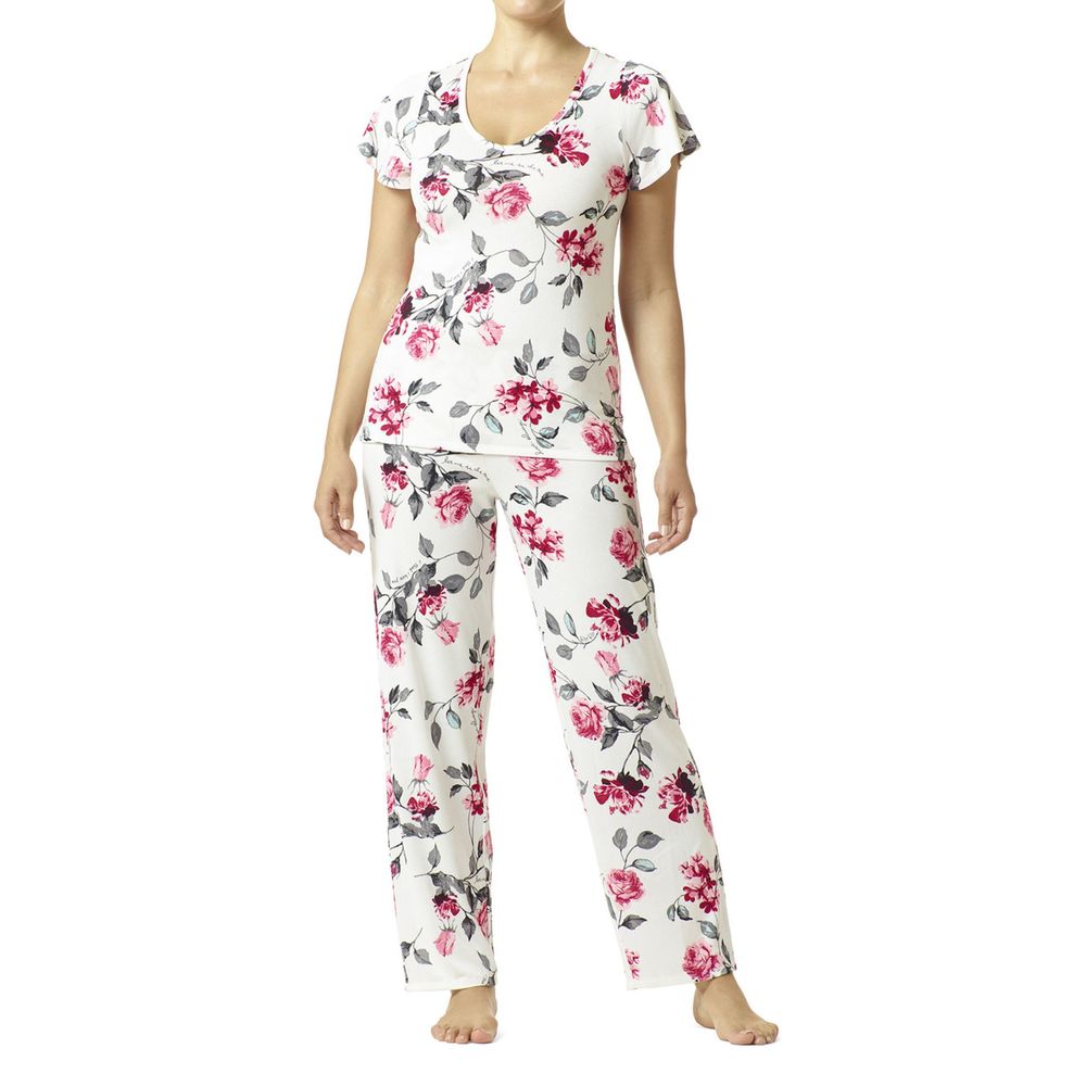 Hue Women's Brushed Knit Modern Classic PJ Set